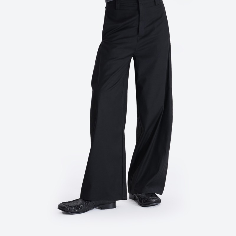 Snake-Print Pleated Loafers